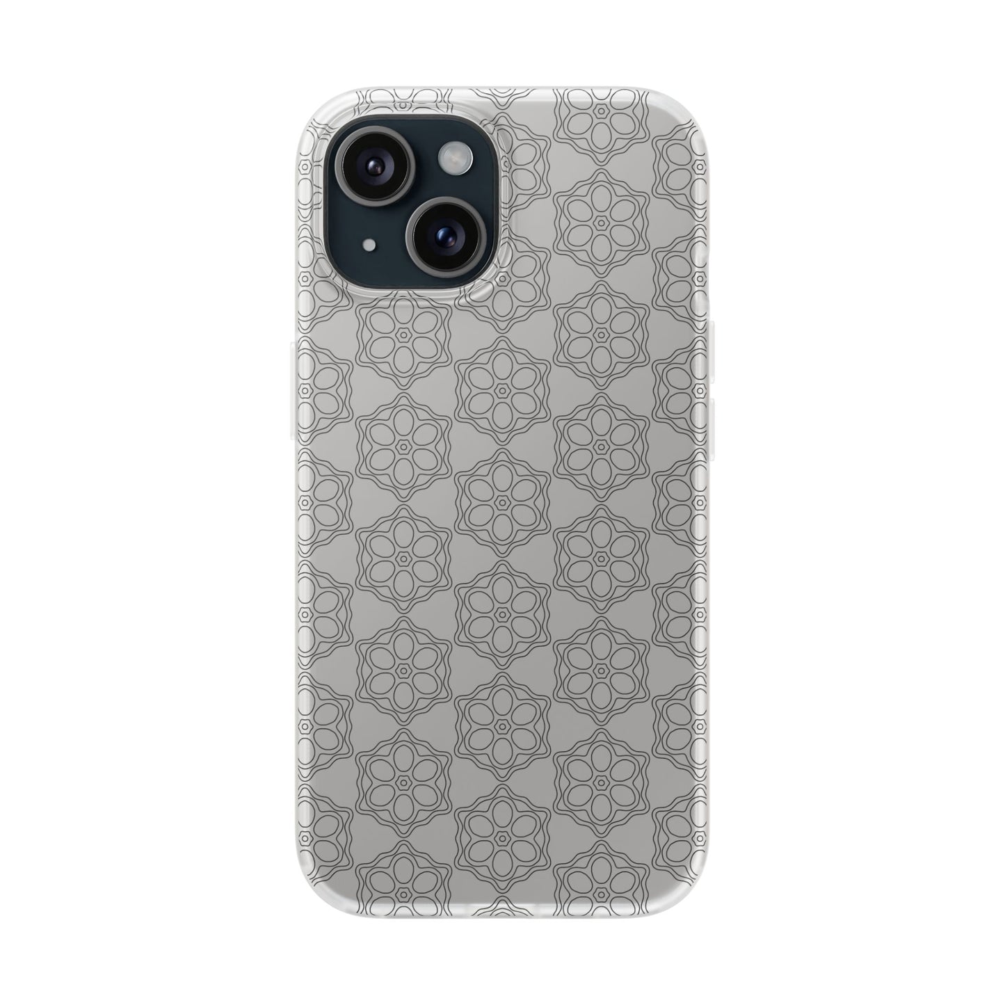 Elegant Geometric Phone Case, Stylish Flexi Case for Everyday Use, Slim Fit, Gift Idea, Trendy Accessory, Minimalist Design