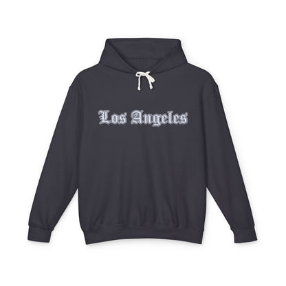 Stylish Los Angeles Lightweight Hoodie, Casual Streetwear, Gift for Travelers, Unisex Fashion, Cozy Layer for All Seasons - Silver Edition