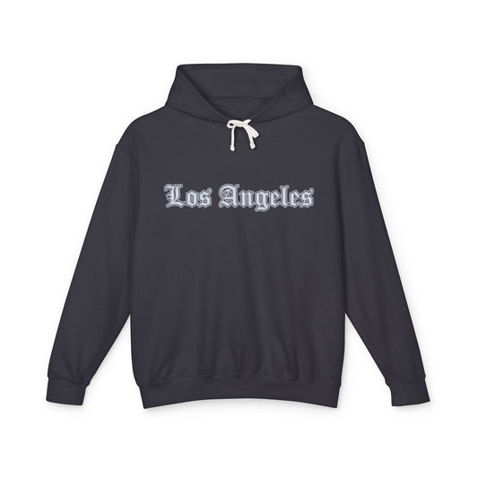 Stylish Los Angeles Lightweight Hoodie, Casual Streetwear, Gift for Travelers, Unisex Fashion, Cozy Layer for All Seasons - Silver Edition