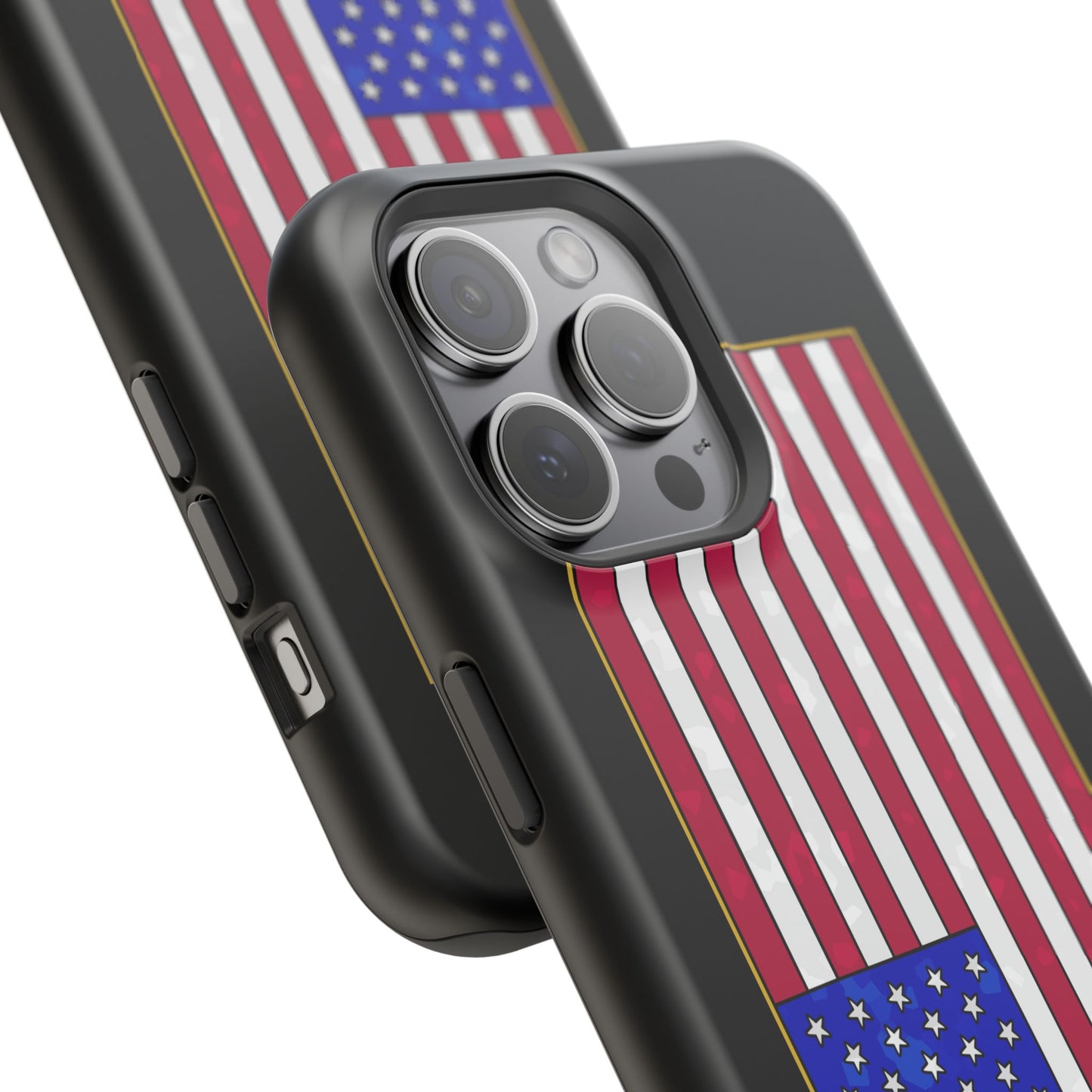 New Glory American Flag (Gold Edge Edition) - Magnetic Phone Case