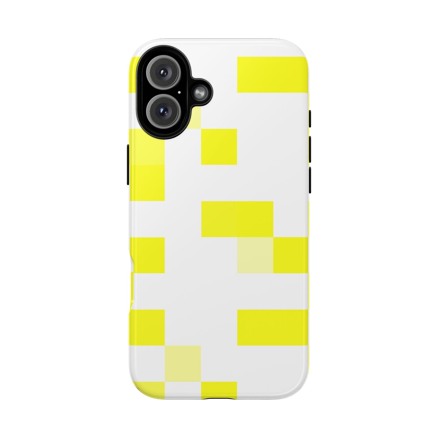 Yellow Pixel Grid -  Phone Case