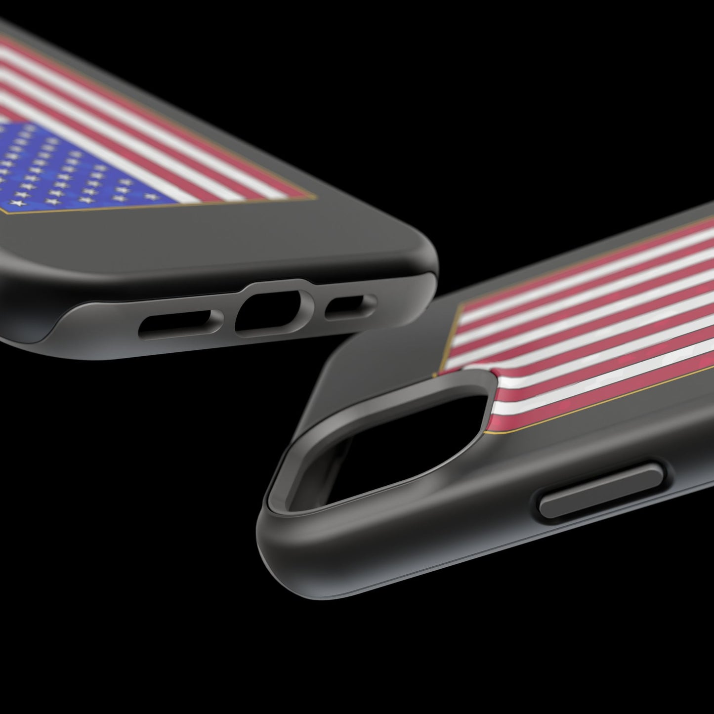 New Glory American Flag (Gold Edge Edition) - Magnetic Phone Case