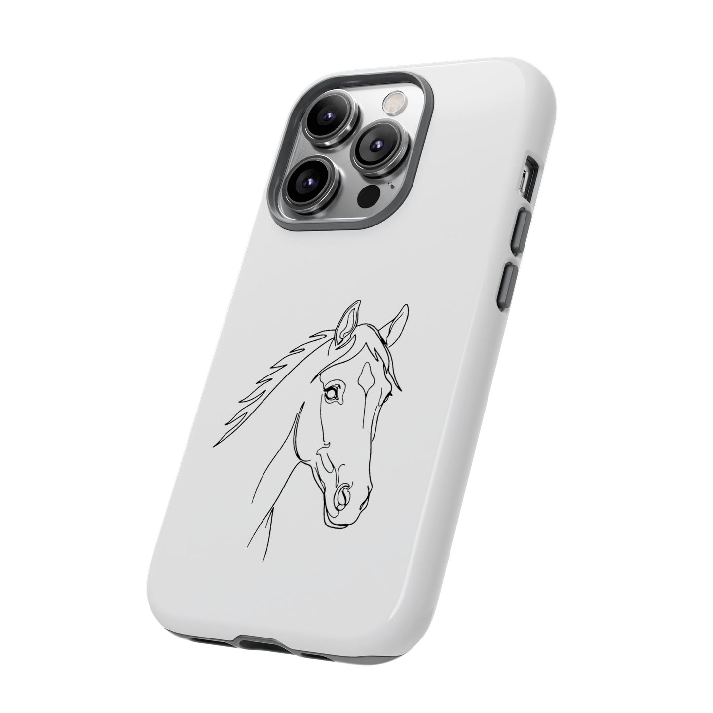 Horse Portrait Sketch - Tough Phone Case