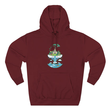 Floating Castle Dragon - Magical Fantasy Island - Hoodie