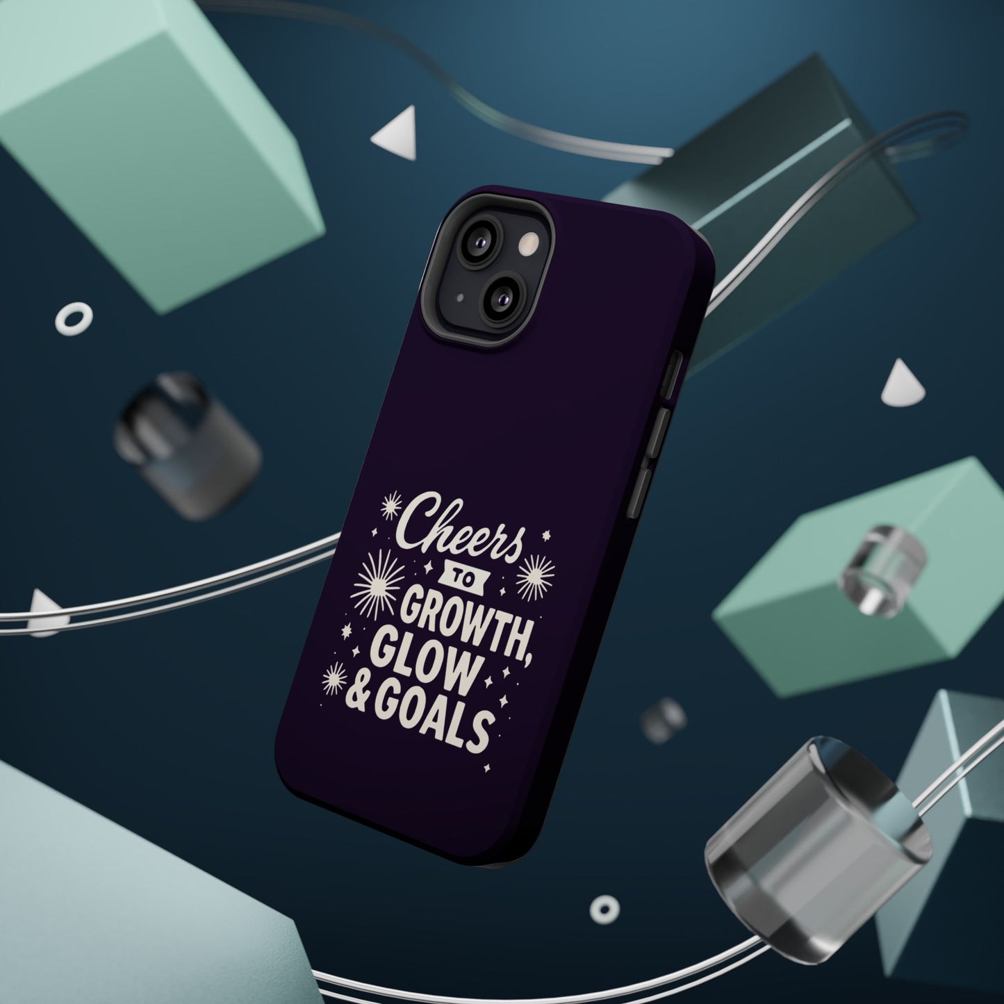 Cheers to Growth, Glow & Goals - Magnetic Phone Case