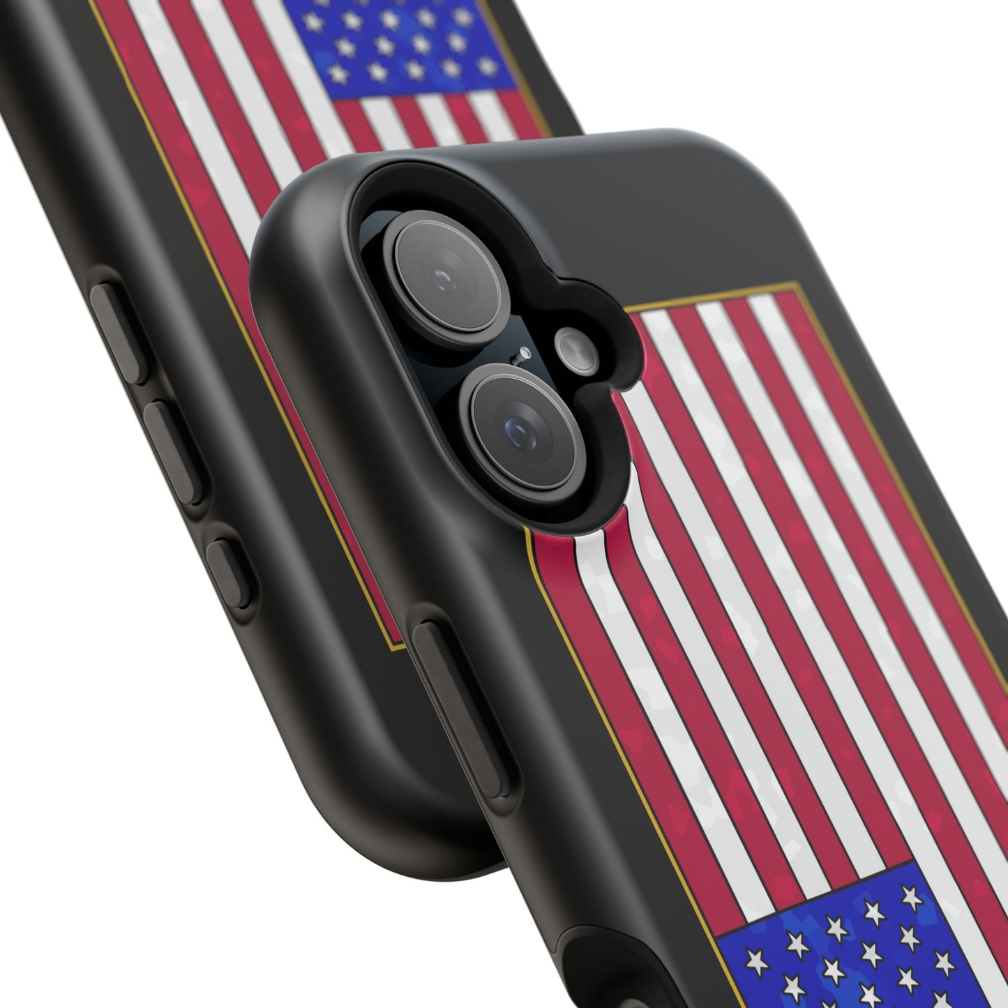 New Glory American Flag (Gold Edge Edition) - Magnetic Phone Case