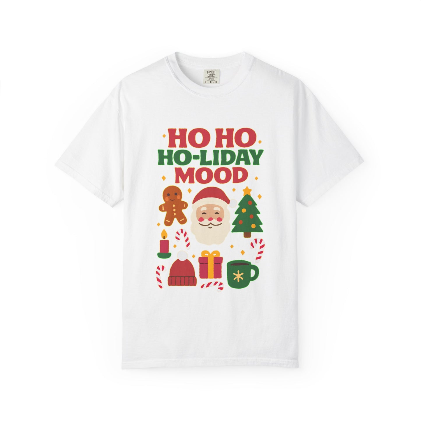 Festive Unisex T-Shirt, Ho Ho Ho-liday Mood, Christmas Shirt, Holiday Wear, Gift for Him/Her, Cozy Season Tee