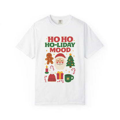 Festive Unisex T-Shirt, Ho Ho Ho-liday Mood, Christmas Shirt, Holiday Wear, Gift for Him/Her, Cozy Season Tee