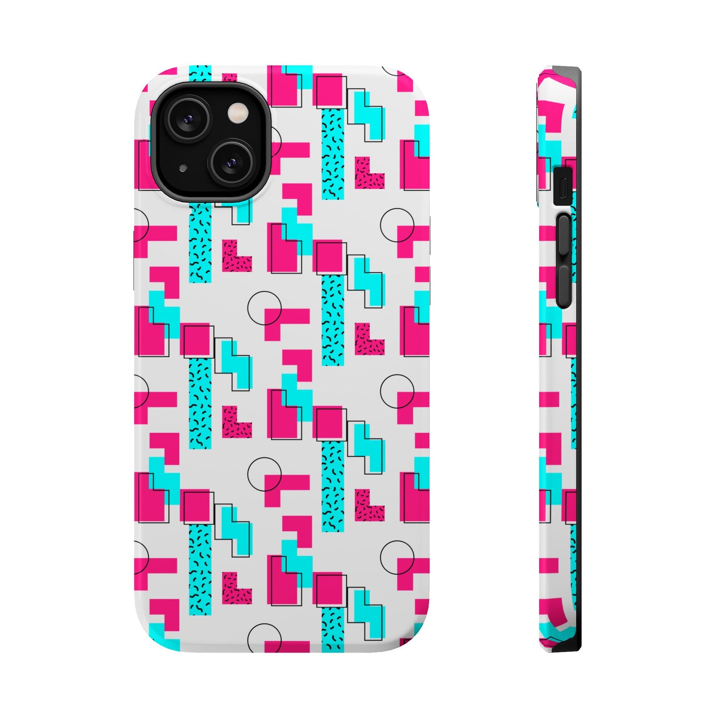 Retro Geometric Vibes - Magnetic Phone Case