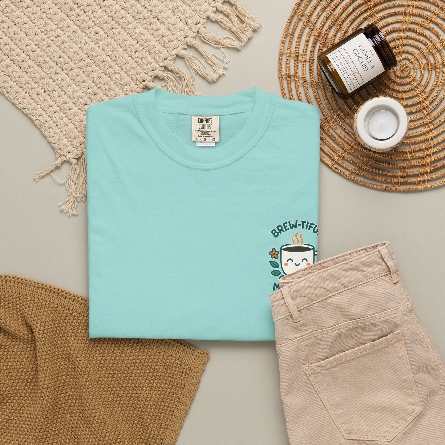 Brew-tiful Mornings Start Here - T-Shirt
