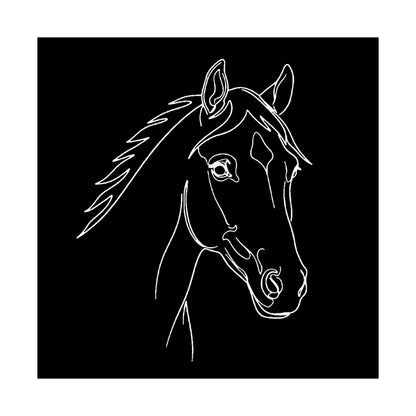 Horse Portrait Sketch - Poster