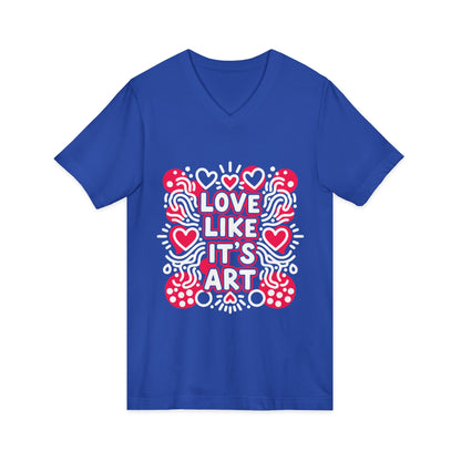 Love Like It's Art - V-Neck Tee