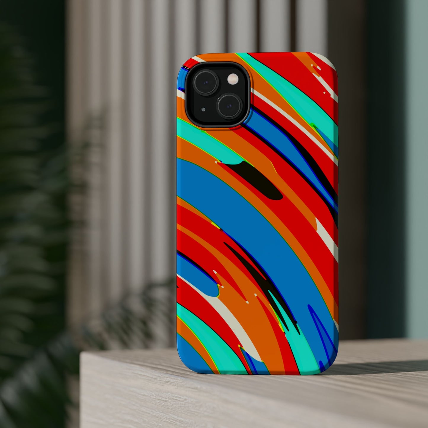 Abstract Rainbow Swirl Arc - Magnetic Phone Case