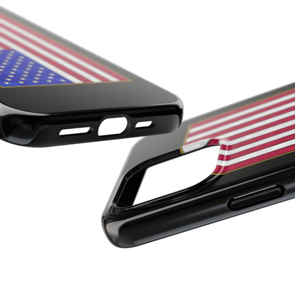 New Glory American Flag (Gold Edge Edition) - Phone Case