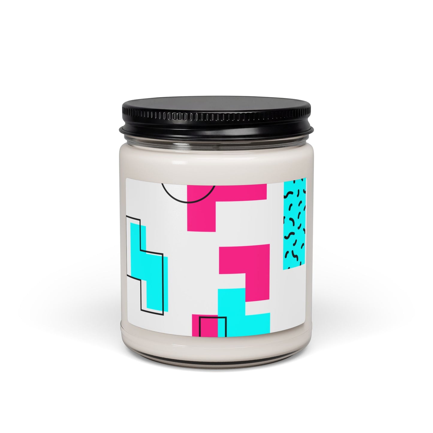 Retro Geometric Vibes - Scented Candle