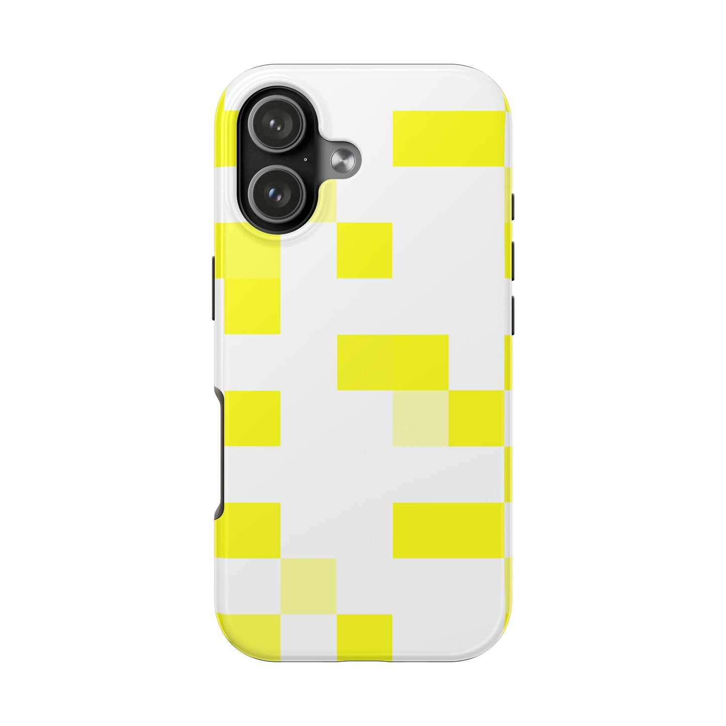 Yellow Pixel Grid -  Phone Case