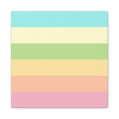 Pastel Stripes - Canvas