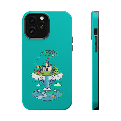 Floating Castle Dragon - Magical Fantasy Island - Magnetic Phone Case
