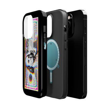 100 Dollars Bill - Neon Color Explosion - Magnetic Phone Case