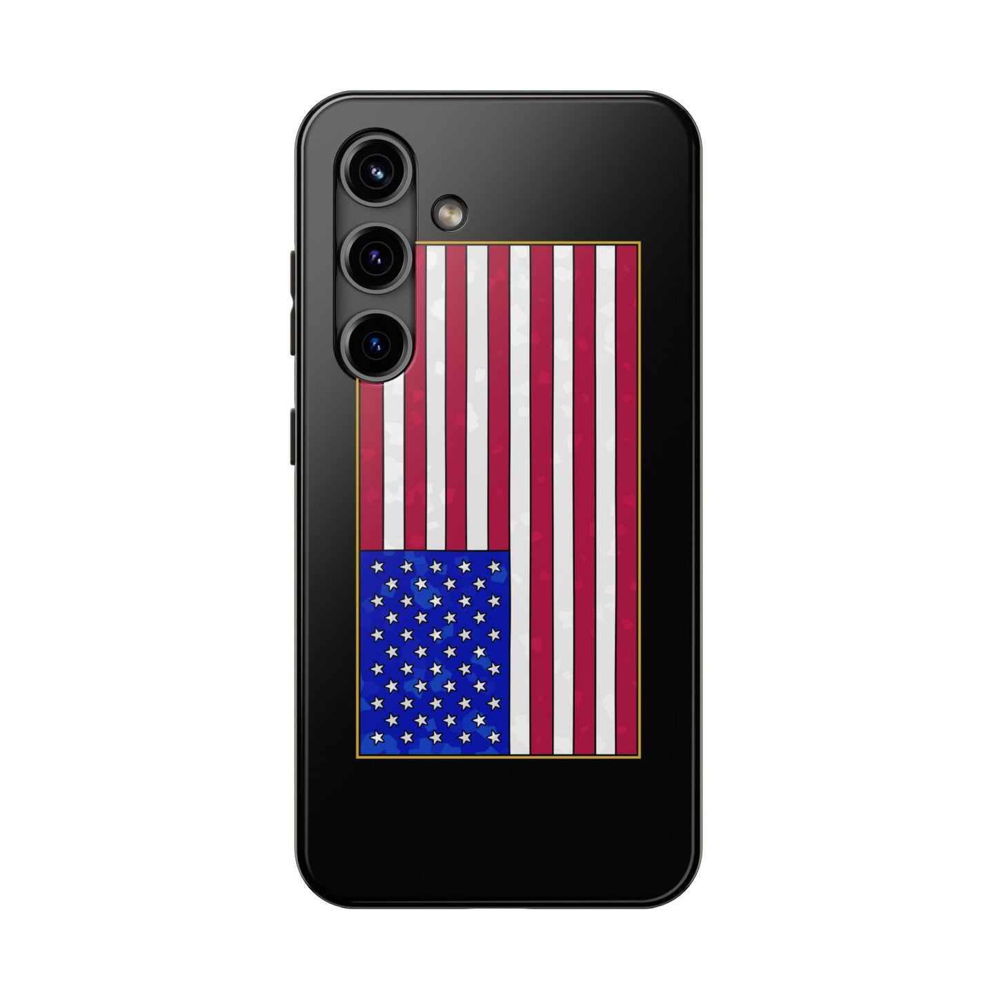New Glory American Flag (Gold Edge Edition) - Phone Case