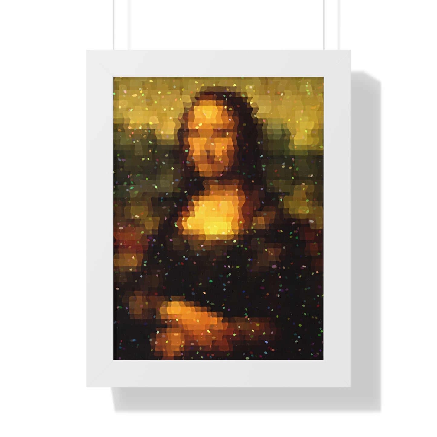 Pixel Muse — Silent Smile - Framed Poster