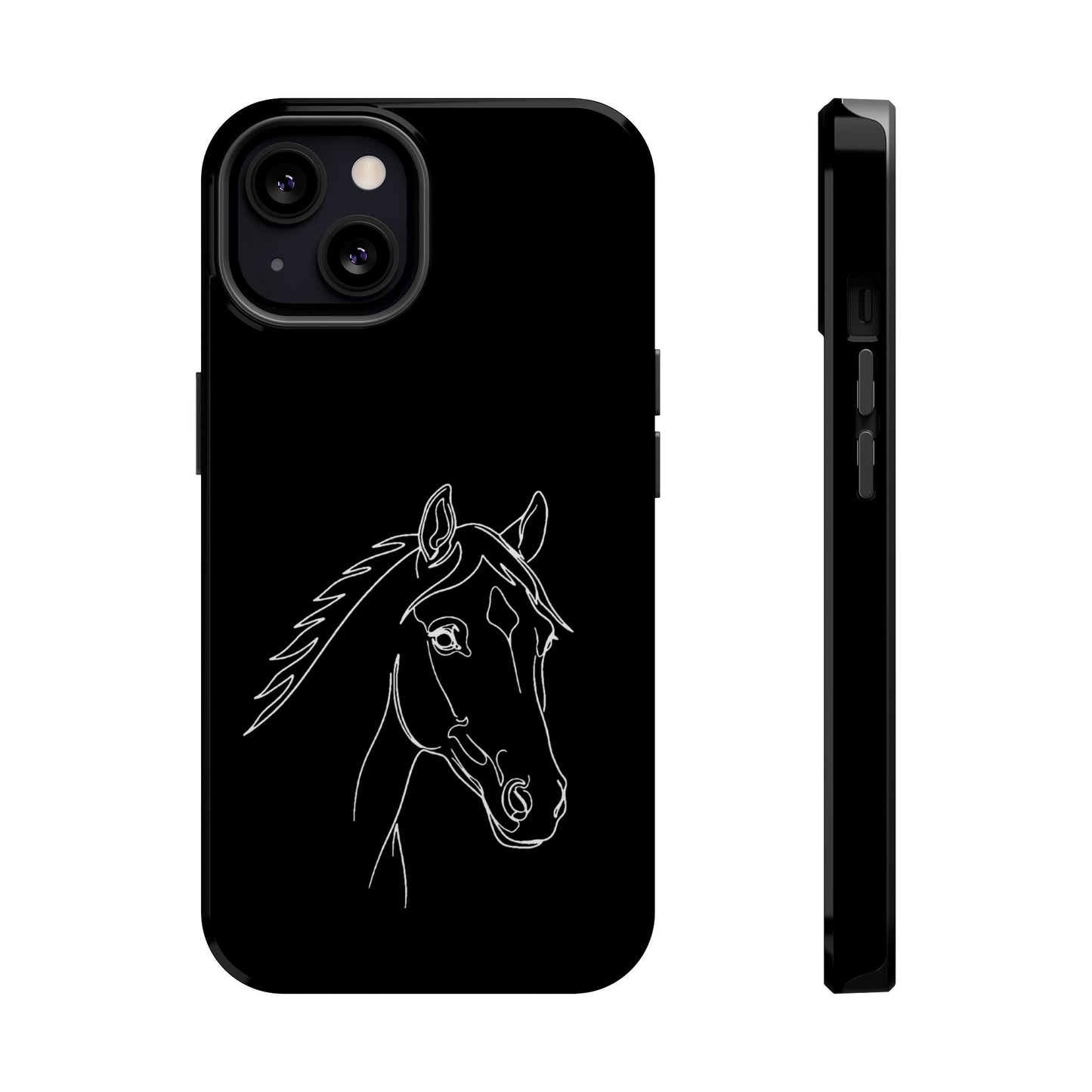 Horse Portrait Sketch - Magnetic Phone Case