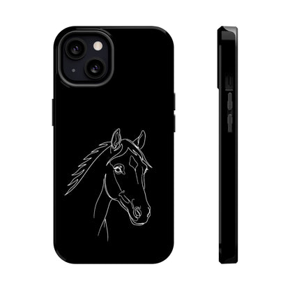 Horse Portrait Sketch - Magnetic Phone Case