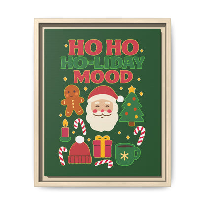 Ho Ho Ho-liday Mood - Framed Canvas