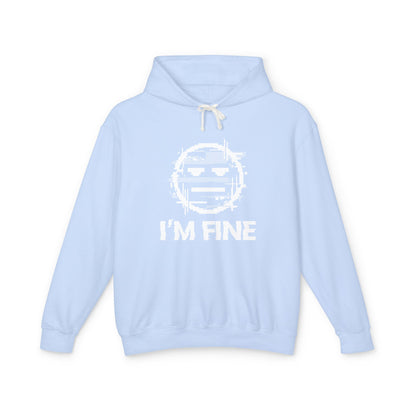 I’m Fine Glitched Smiley - Hoodie