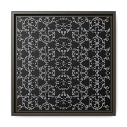 Geometric Sacred Flower - Framed Canvas