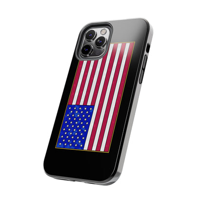 New Glory American Flag (Gold Edge Edition) - Phone Case