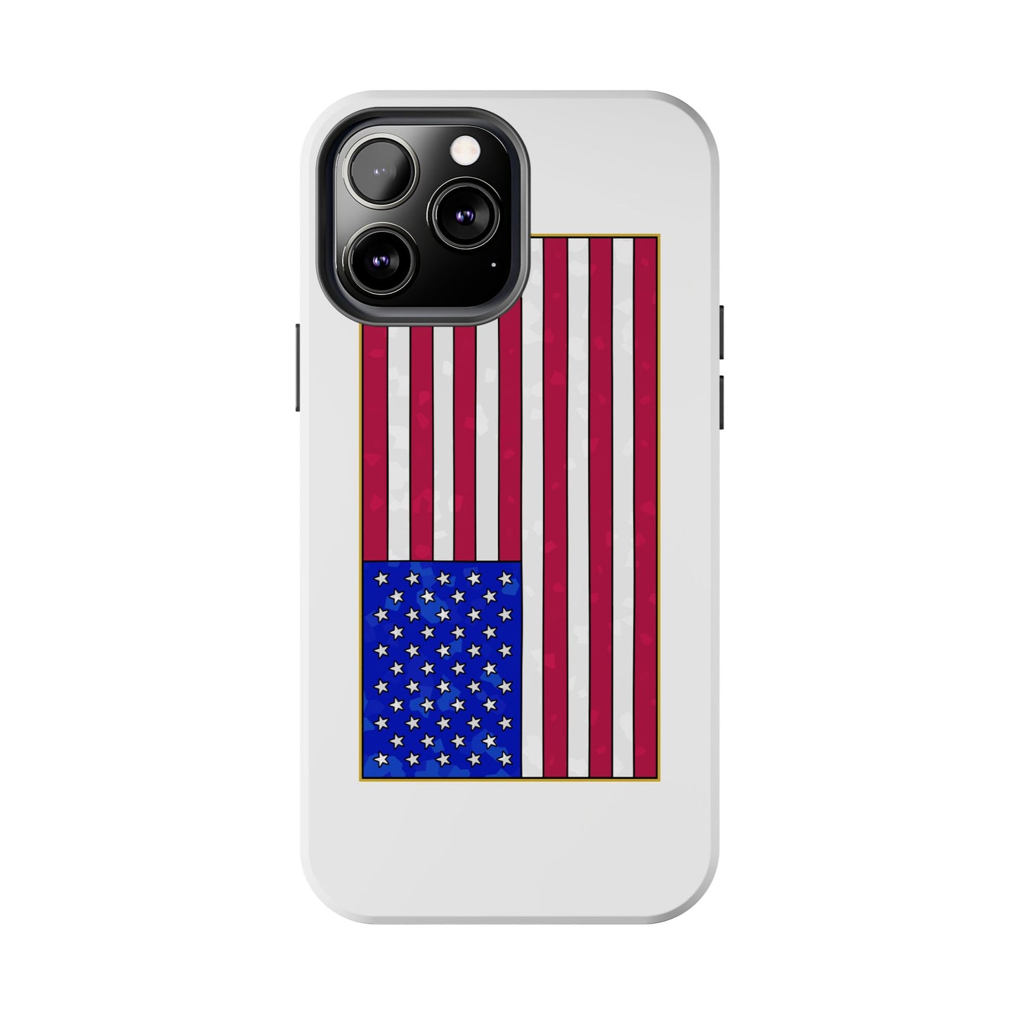 New Glory American Flag (Gold Edge Edition) - Phone Case