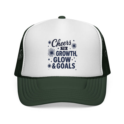Cheers to Growth, Glow & Goals - Cap