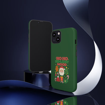 Christmas Phone Case, Ho Ho Ho-liday Mood, Festive Phone Cover, Santa Christmas Accessory, Holiday Gift, Winter Vibes