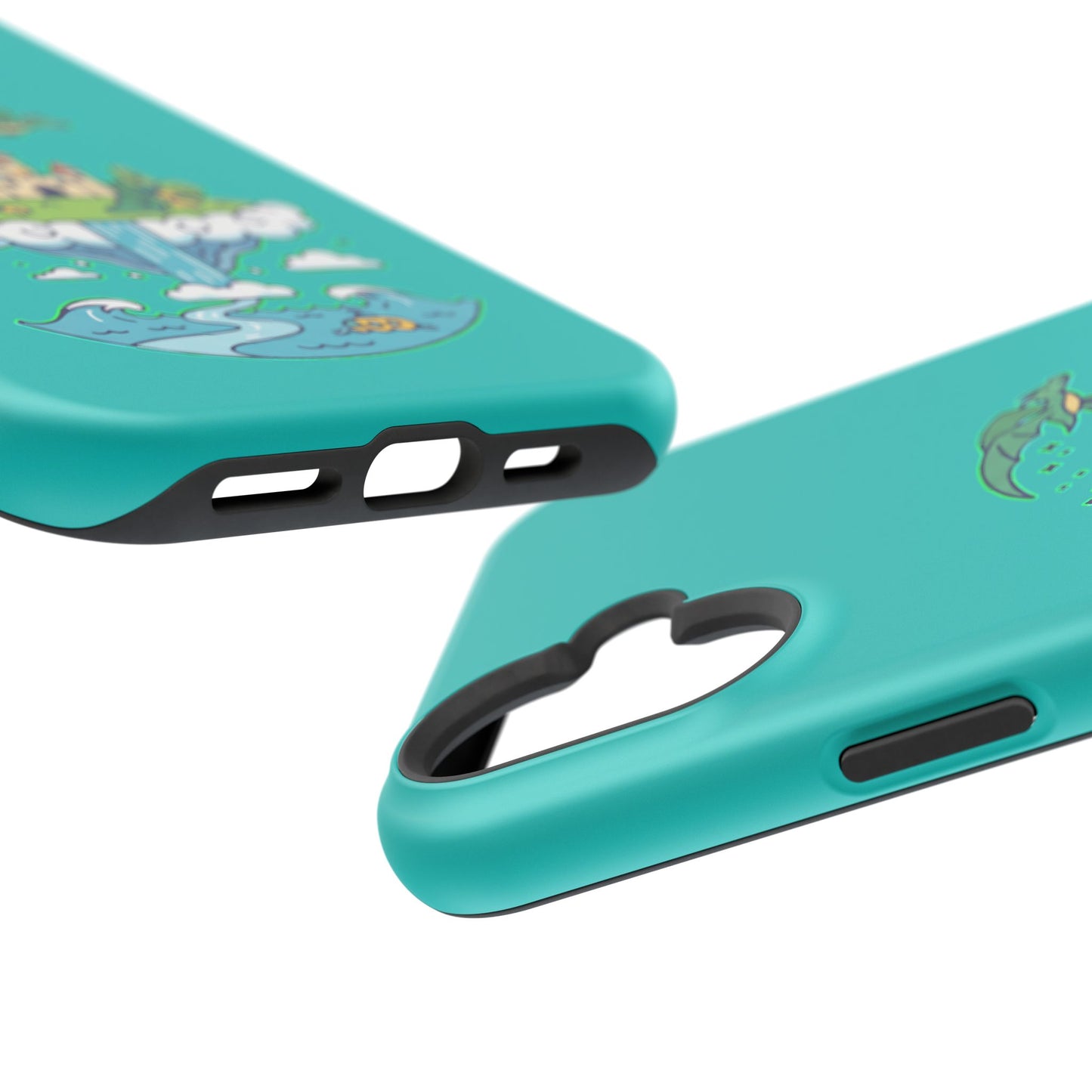 Floating Castle Dragon - Magical Fantasy Island - Magnetic Phone Case
