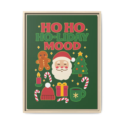 Ho Ho Ho-liday Mood - Framed Canvas