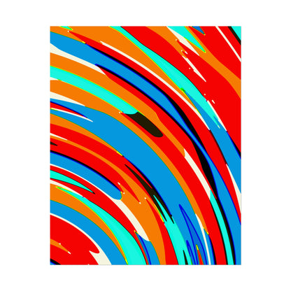 Abstract Rainbow Swirl Arc - Poster
