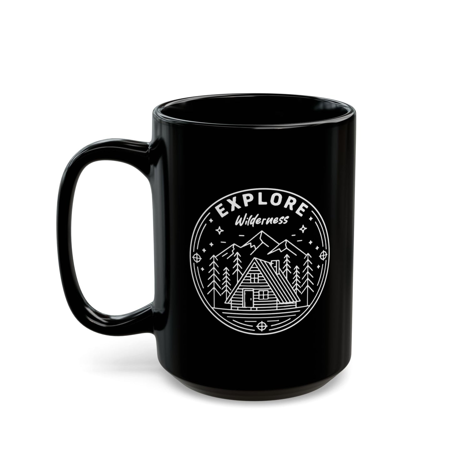 Explore Wilderness - Black Mug