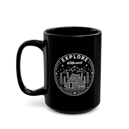 Explore Wilderness - Black Mug