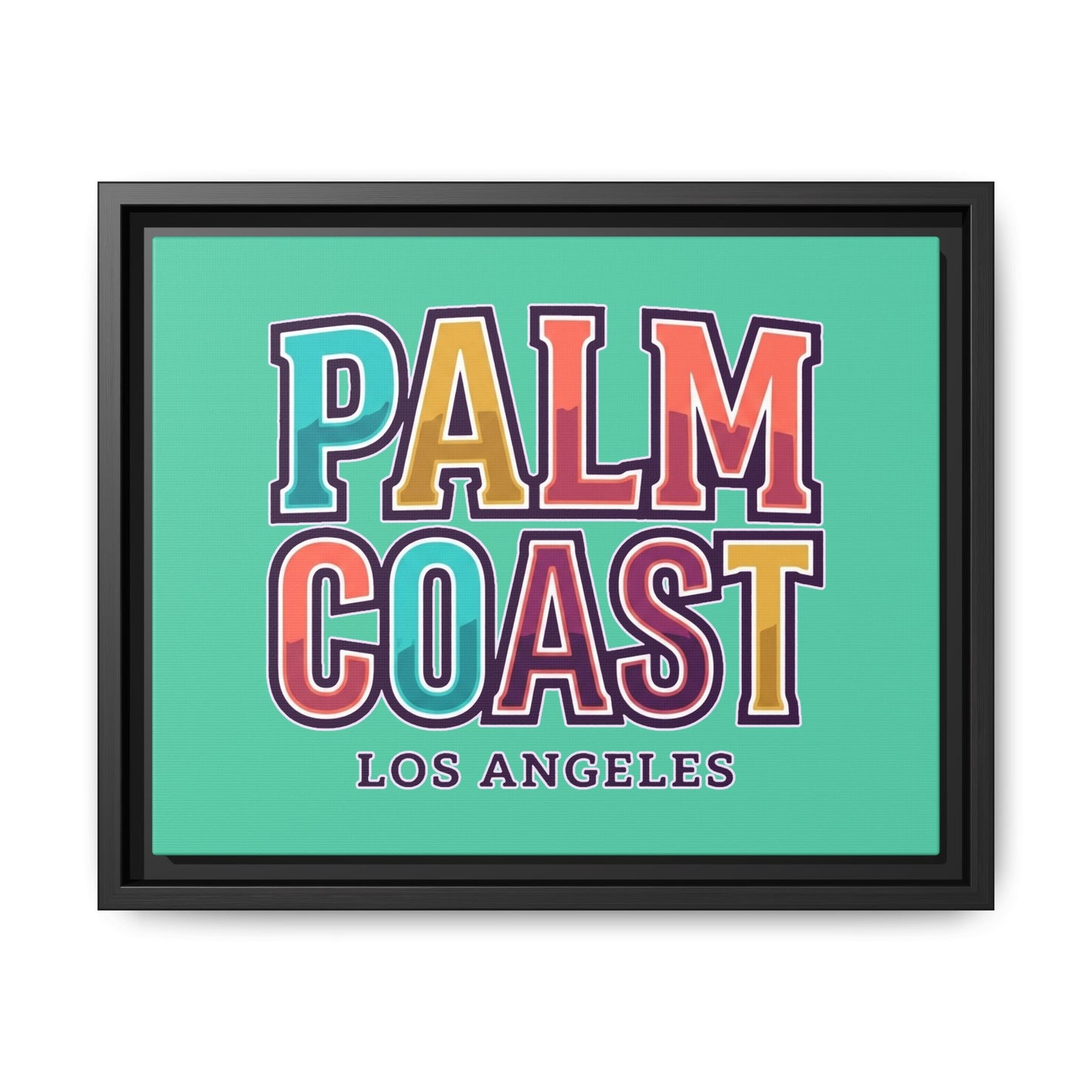 Palm Coast - Los Angeles - Framed Canvas
