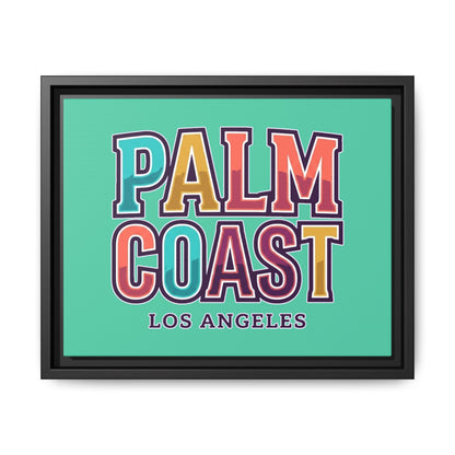 Palm Coast - Los Angeles - Framed Canvas