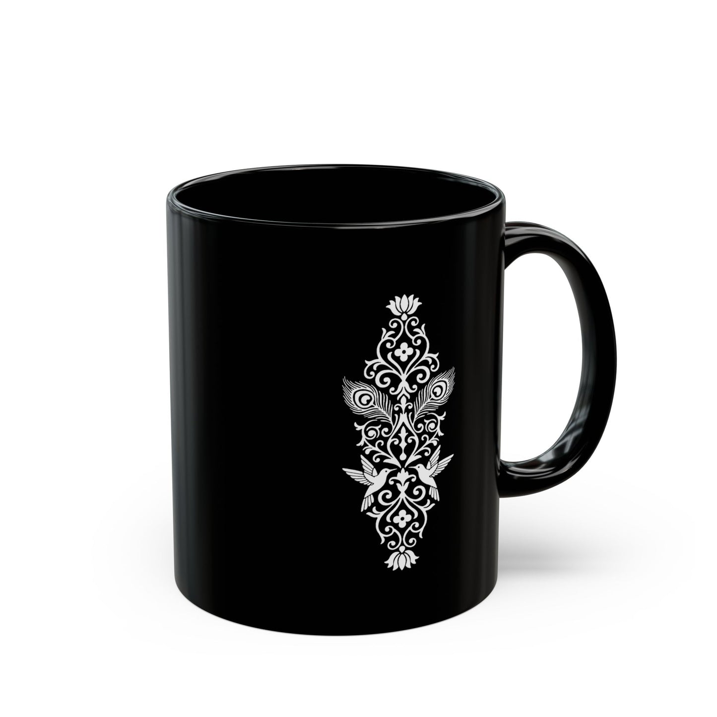 Hummingbird Soulmates - Black Mug