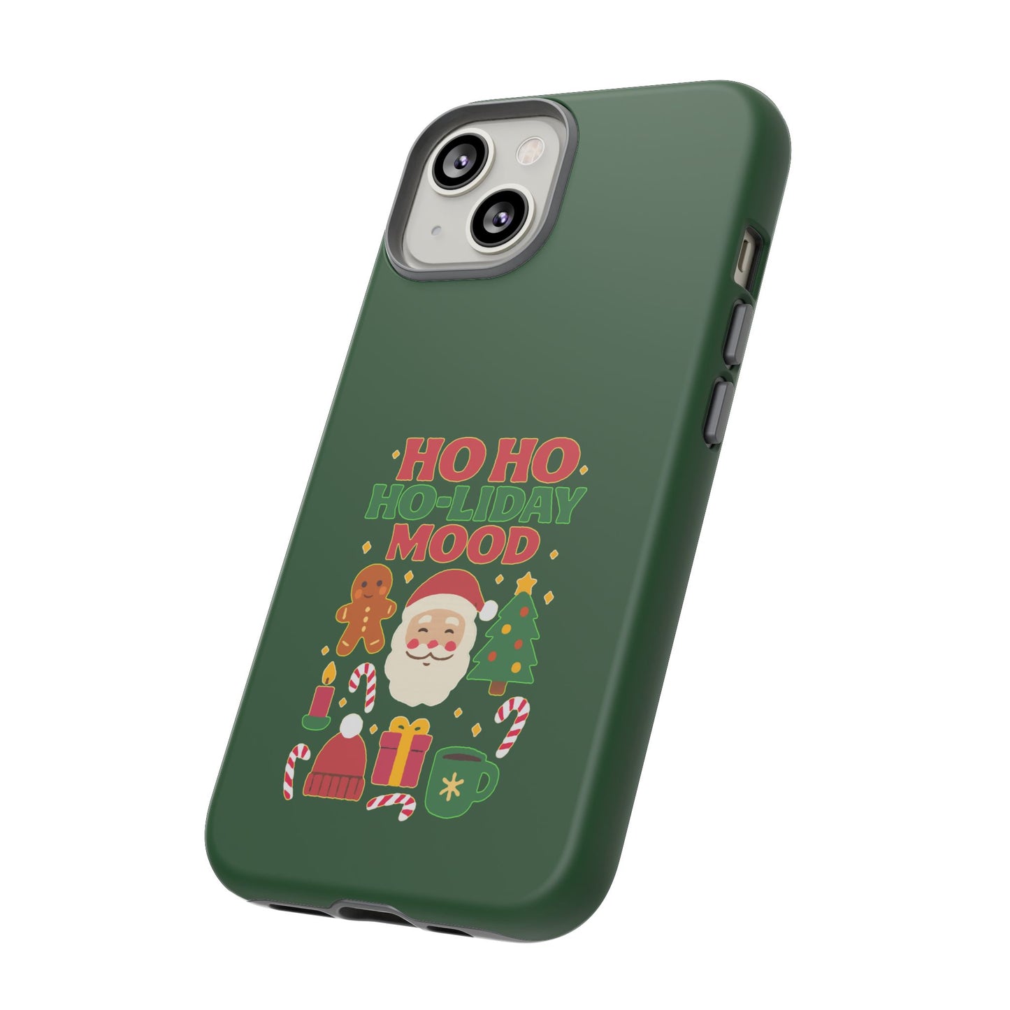 Christmas Phone Case, Ho Ho Ho-liday Mood, Festive Phone Cover, Santa Christmas Accessory, Holiday Gift, Winter Vibes