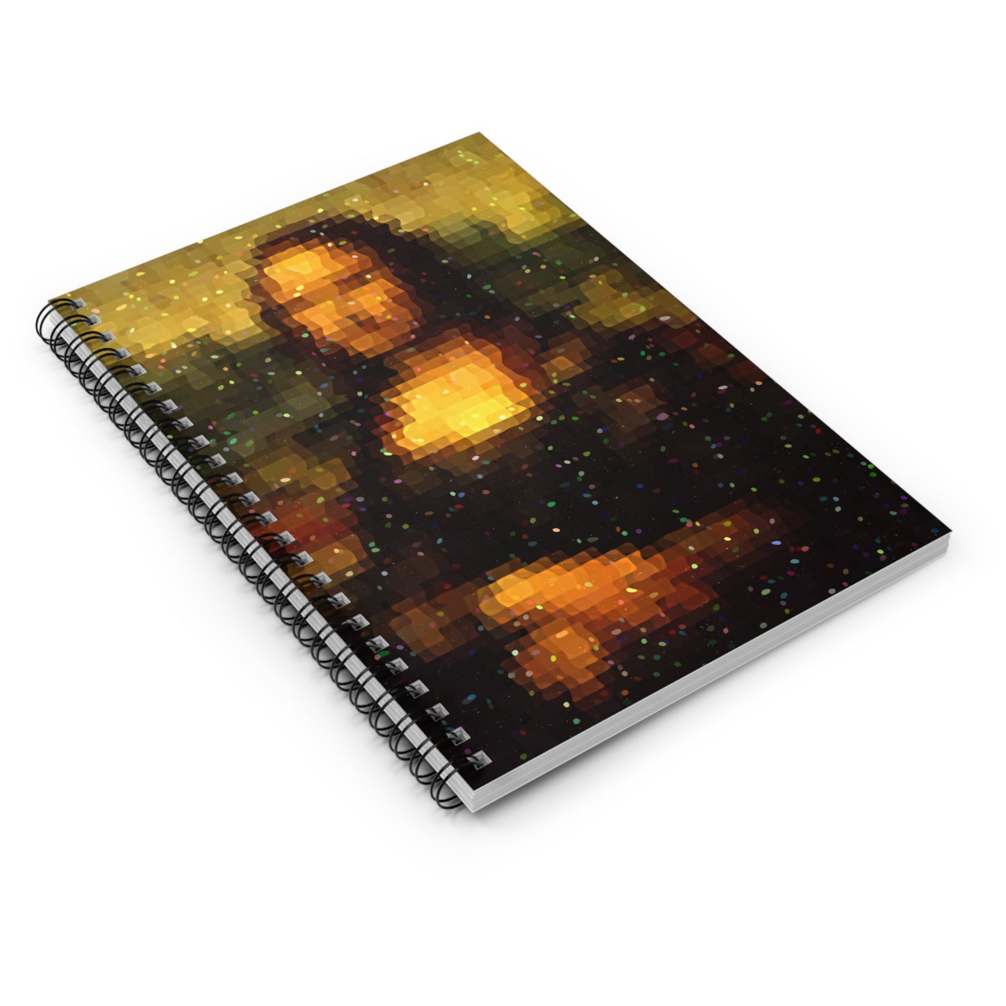 Pixel Muse — Silent Smile - Spiral Notebook