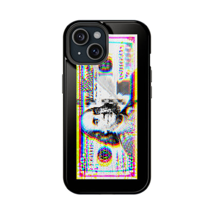 100 Dollars Bill - Neon Color Explosion - Magnetic Phone Case