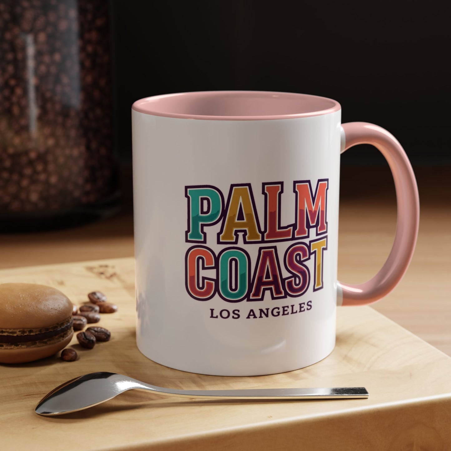 Palm Coast - Los Angeles - Color Accent Mug