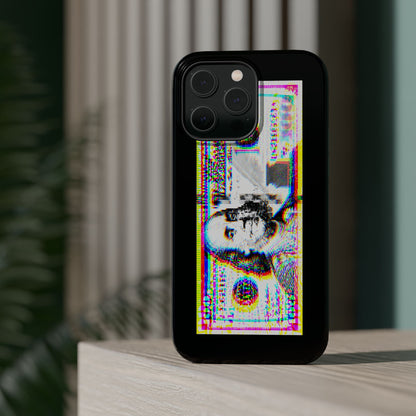 100 Dollars Bill - Neon Color Explosion - Magnetic Phone Case