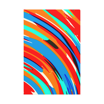 Abstract Rainbow Swirl Arc - Canvas
