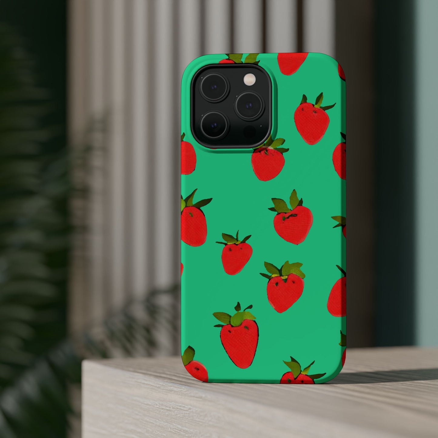 Strawberry Pattern - Magnetic Phone Case