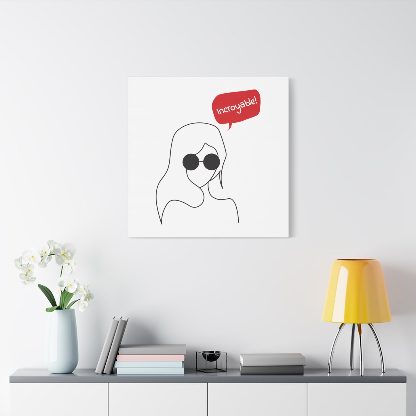 Incroyable Chic Girl - Canvas